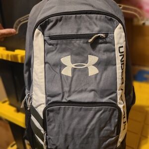 Under Armour Charcoal and Cream Backpack